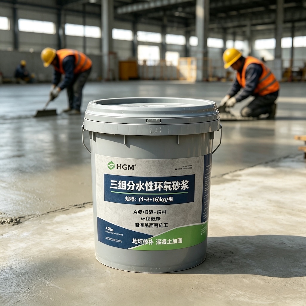 奎文三组份水性环氧砂浆